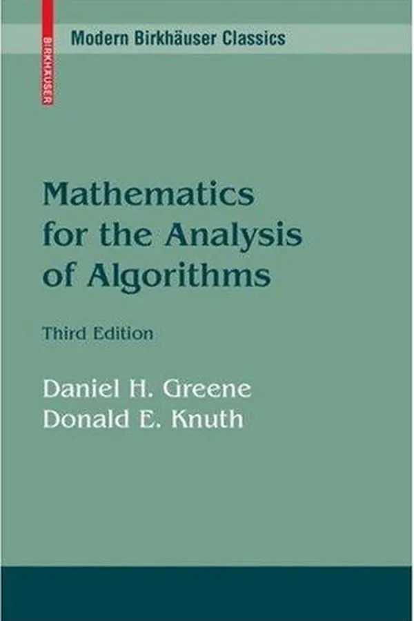 Capa de Mathematics for the Analysis of Algorithms