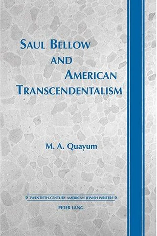 Capa de Saul Bellow and American transcendentalism