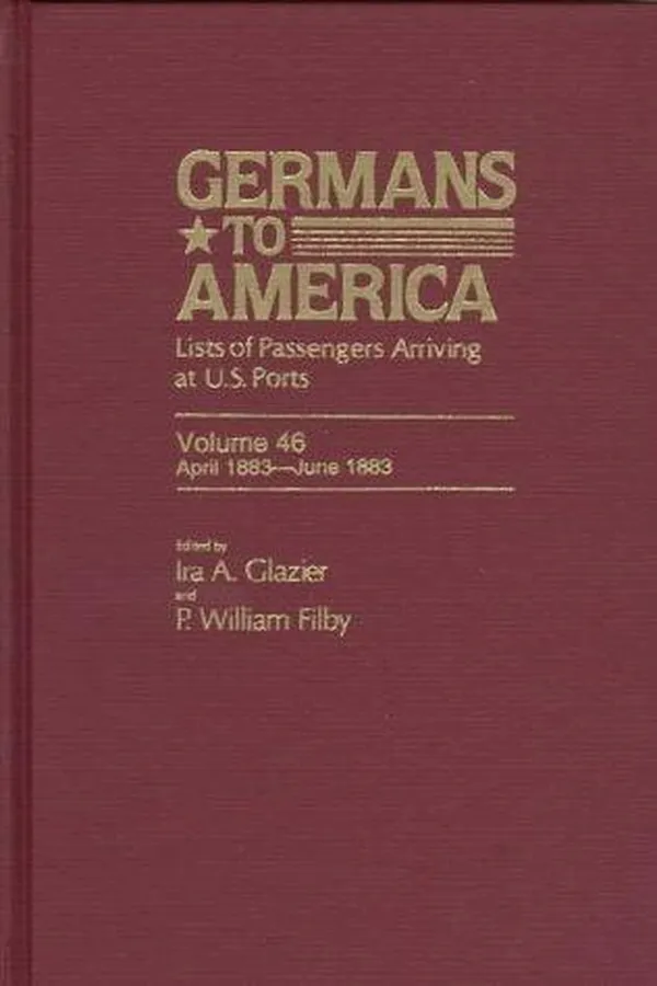 Capa de Germans to America, Volume 46  Apr. 20, 1883-June 30, 1883