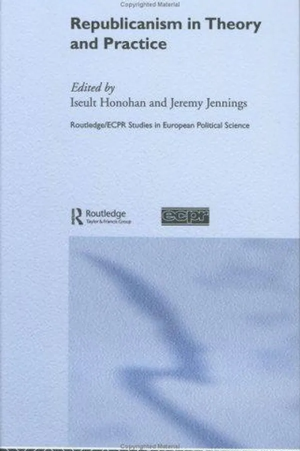 Capa de Republicanism in theory and practice