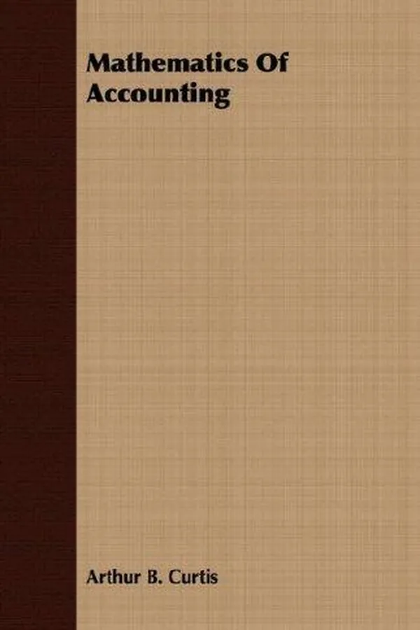 Capa de Mathematics of accounting