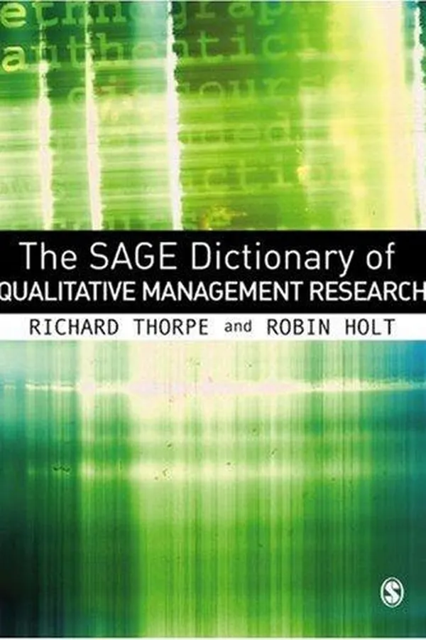 Capa de The Sage dictionary of qualitative management research
