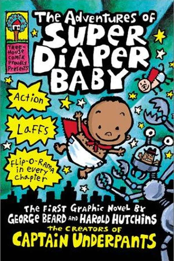 Capa de The adventures of Super Diaper Baby