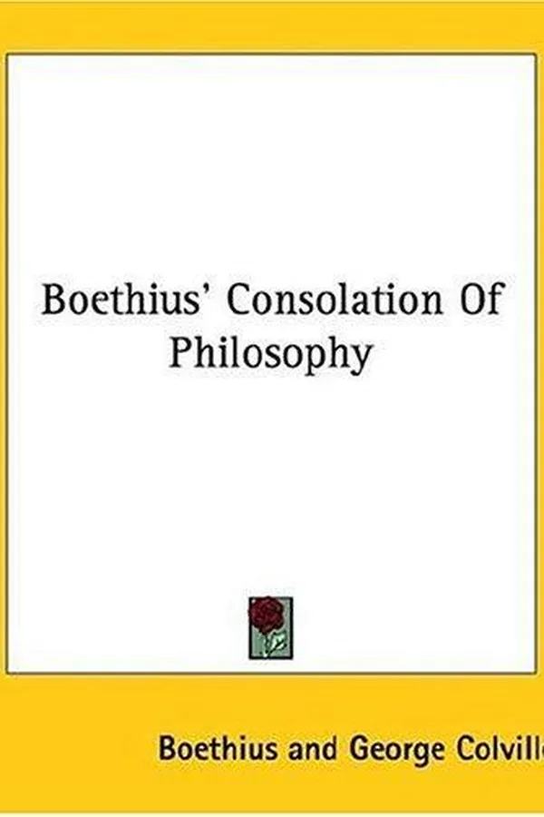 Capa de Boethius' Consolation of philosophy