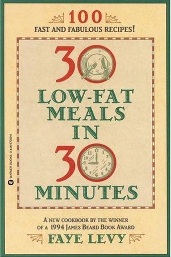 Capa de 30 low-fat vegetarian meals in 30 minutes