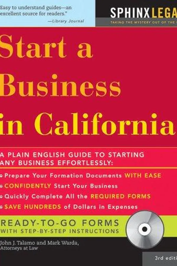 Capa de "Start a Business in California, 3E (+ CD-ROM)" (How to Start a Business in California)
