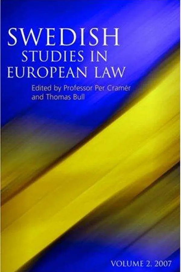 Capa de Swedish Studies in European Law - Volume 2