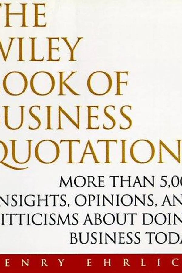 Capa de The Wiley book of business quotations