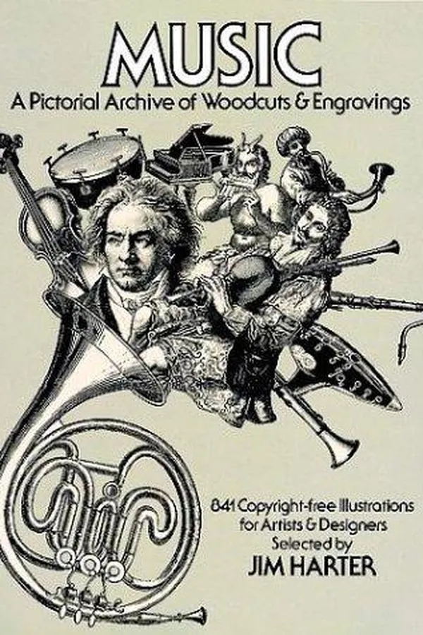Capa de Music, a pictorial archive of woodcuts & engravings