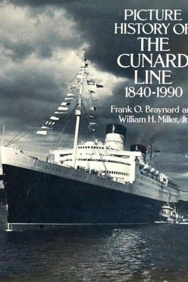 Capa de Picture history of the Cunard line, 1840-1990
