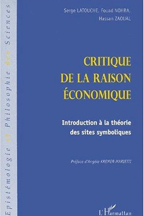 Capa de Critique de la raison économique