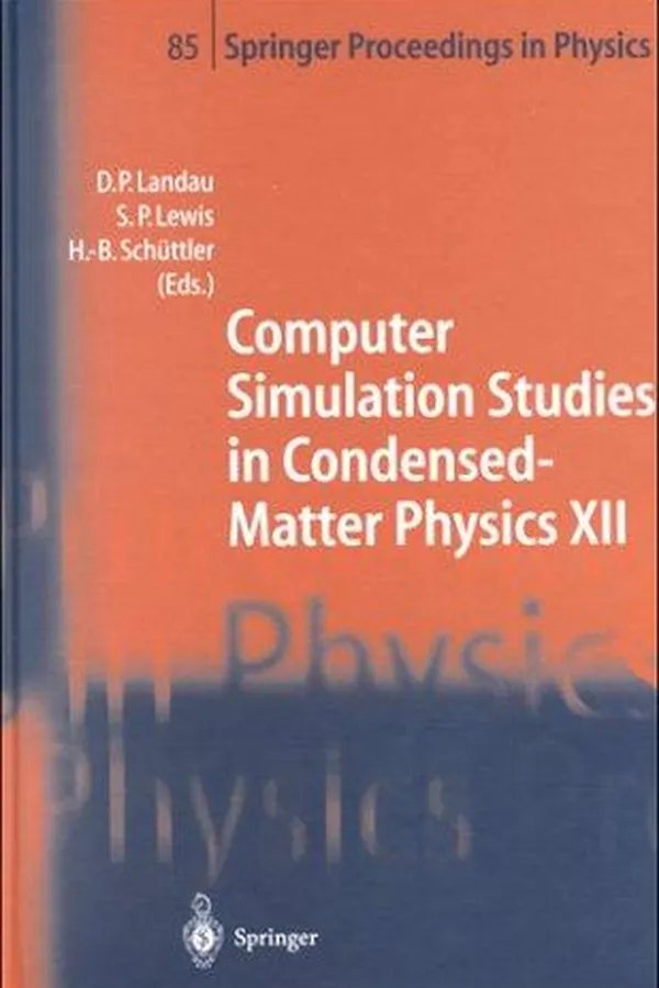 Capa de Computer simulation studies in condensed-matter physics XII