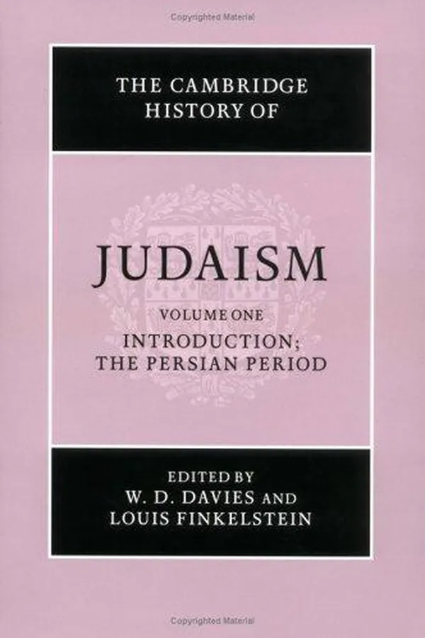 Capa de The Cambridge history of Judaism