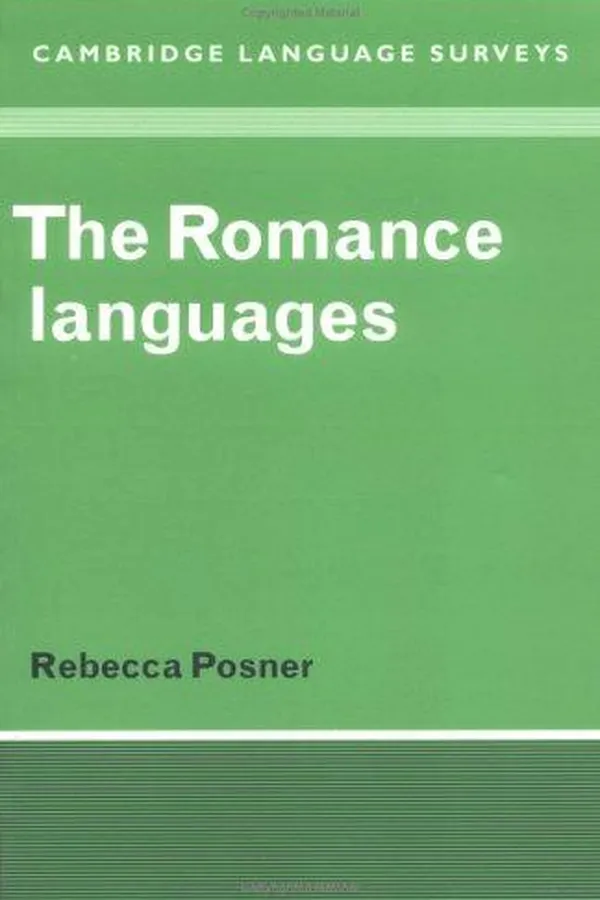 Capa de The romance languages