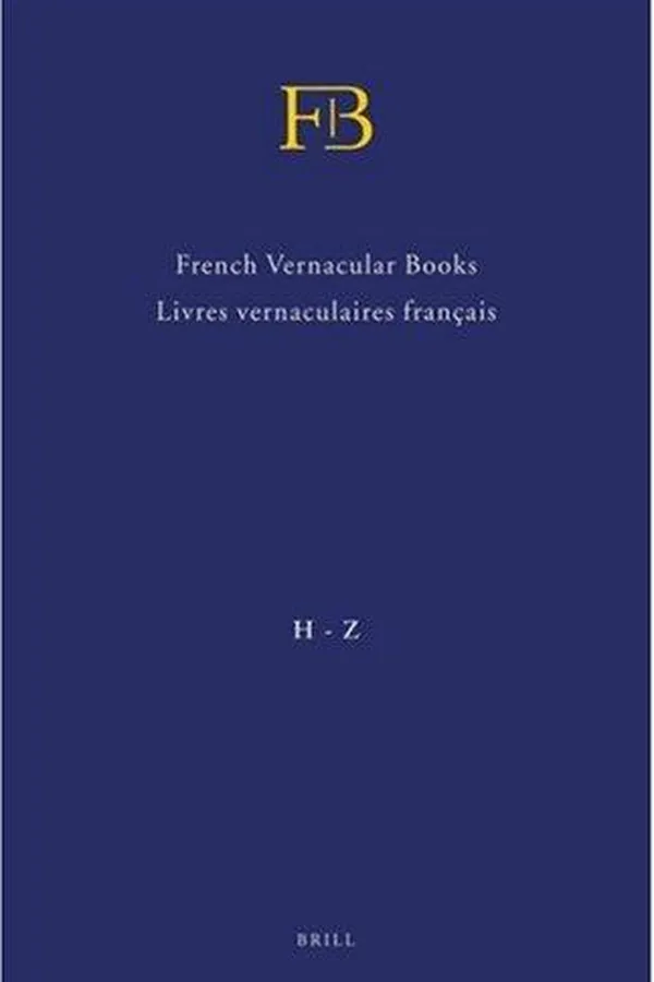 Capa de French vernacular books