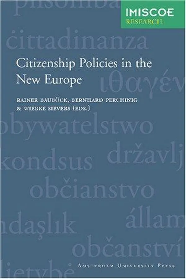 Capa de Citizenship policies in the new Europe