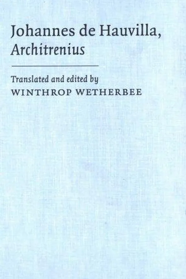 Capa de Johannes de Hauvilla, Architrenius