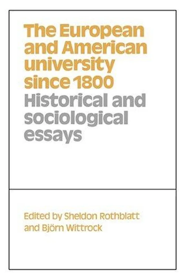 Capa de The European and American university since 1800