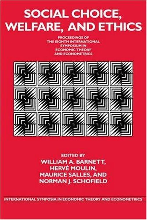 Capa de Social choice, welfare, and ethics