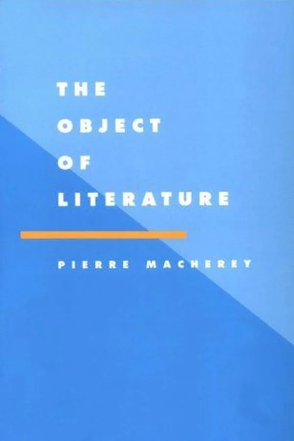 Capa de The object of literature