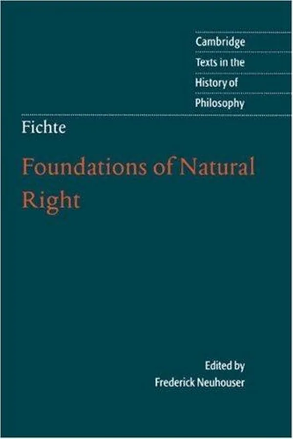Cover of Foundations of natural right