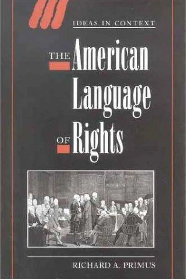 Capa de The American language of rights