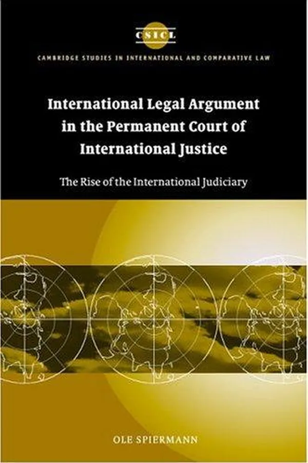 Capa de International Legal Argument in the Permanent Court of International Justice