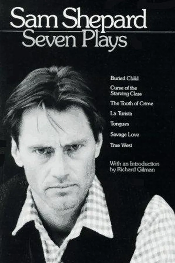 Capa de Seven Plays (Buried Child / Curse of the Starving Class / The Tooth of Crime / La Turista / Tongues / Savage Love / True West)