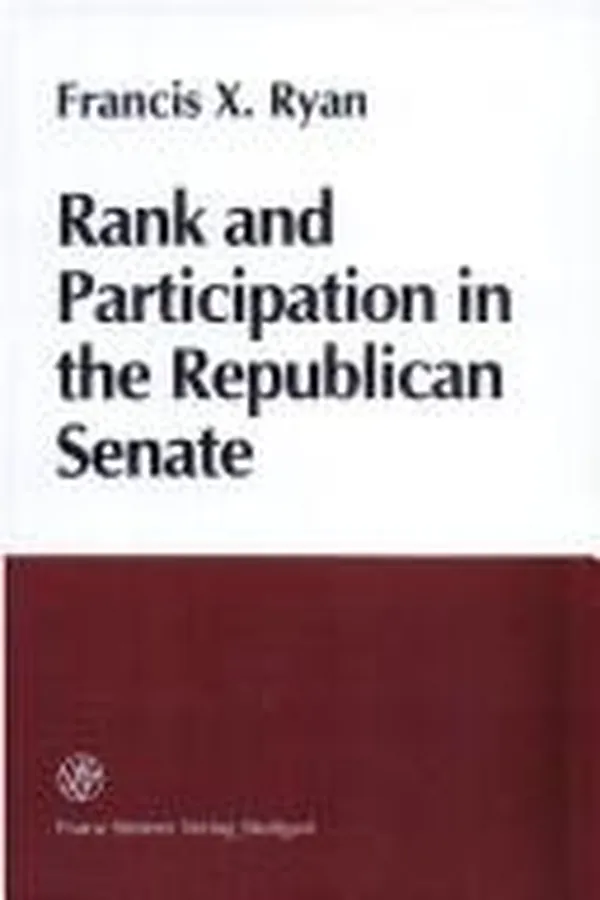 Capa de Rank and participation in the republican senate