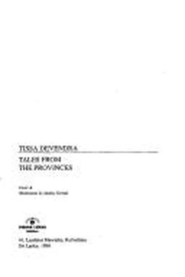 Capa de Tales from the provinces