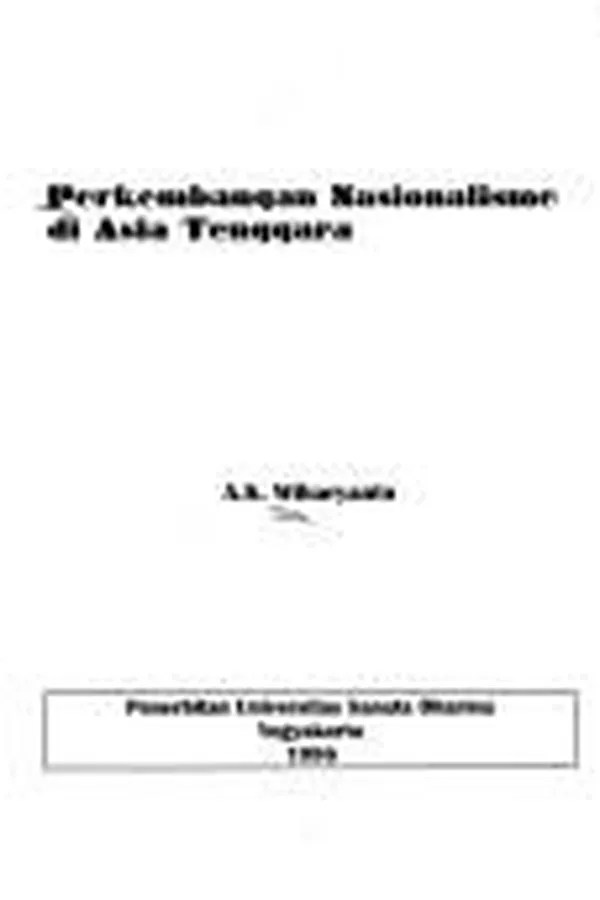 Capa de Perkembangan nasionalisme di Asia Tenggara