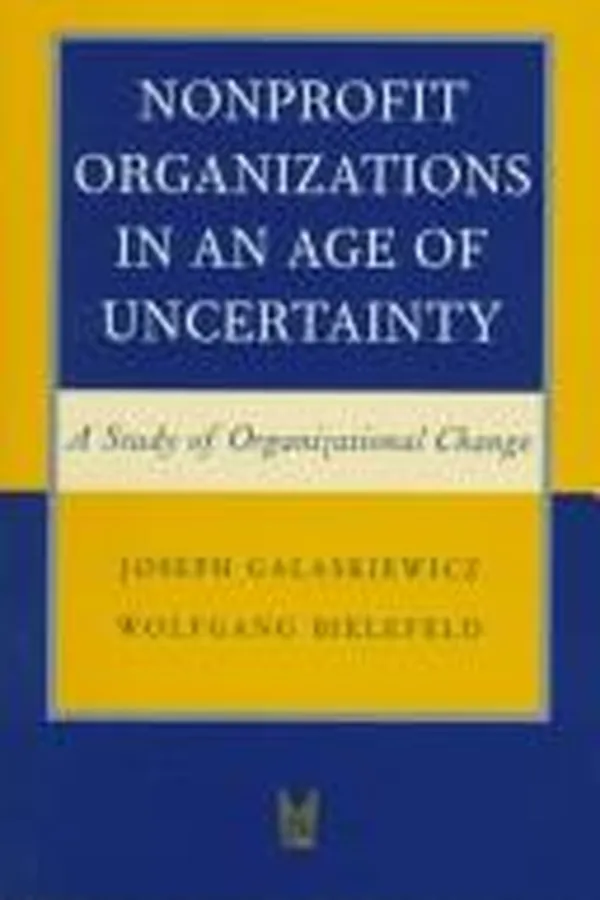 Capa de Nonprofit organizations in an age of uncertainty