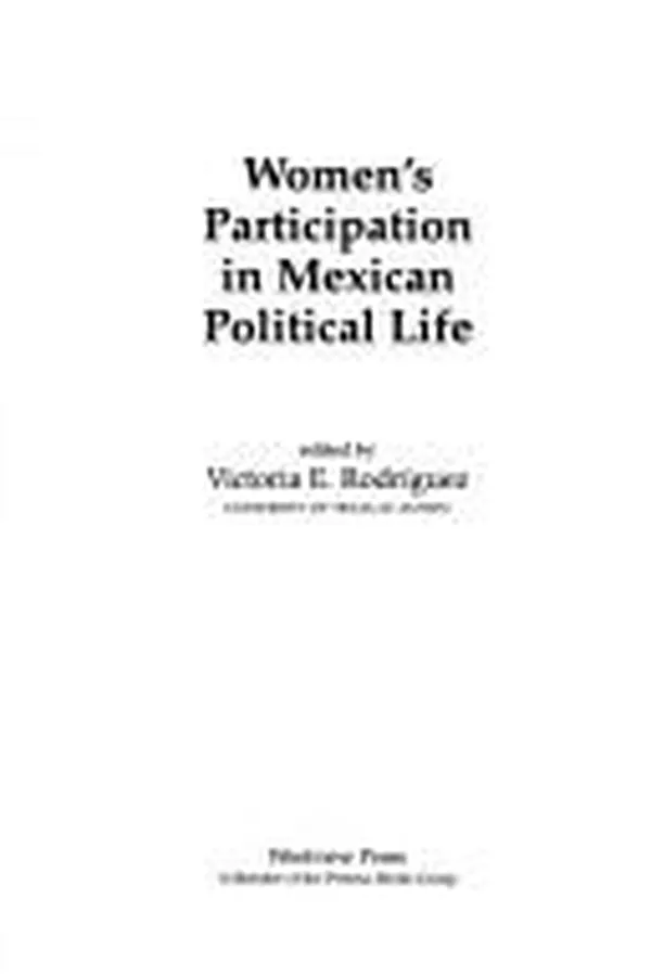 Capa de Women's participation in Mexican political life