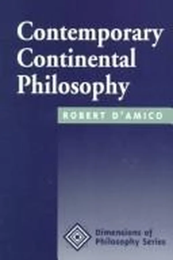 Capa de Contemporary continental philosophy