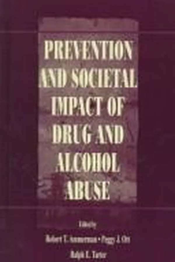 Capa de Prevention and societal impact of drug and alcohol abuse