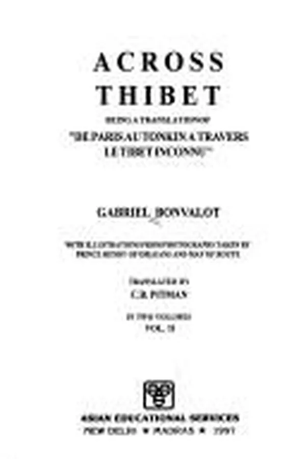 Capa de Across Thibet