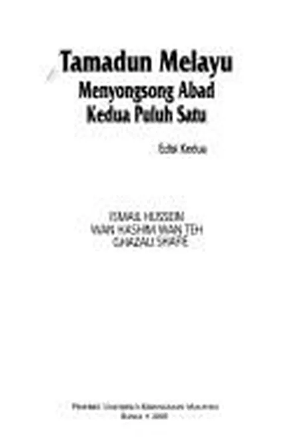 Capa de Tamadun Melayu