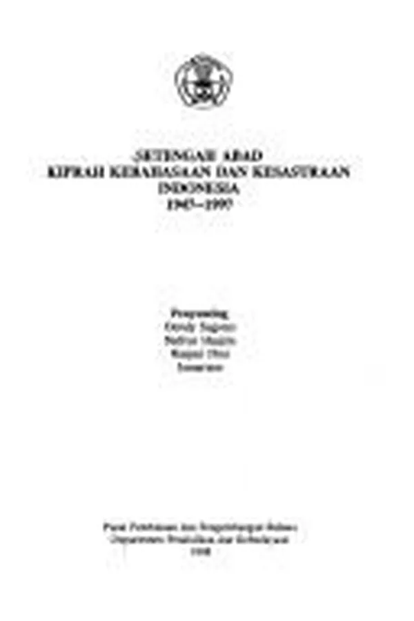 Capa de Setengah abad kiprah kebahasaan dan kesastraan Indonesia, 1947-1997