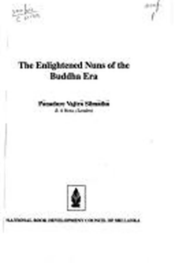 Capa de The enlightened nuns of the Buddha era