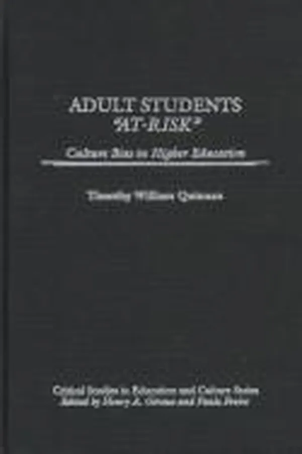 Capa de Adult students "at-risk"