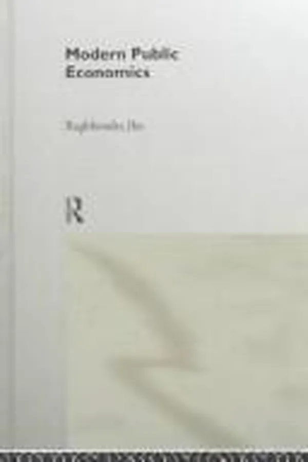Capa de Modern public economics