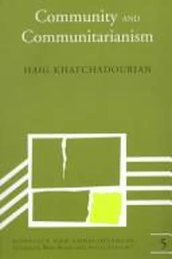 Cover of Community and communitarianism