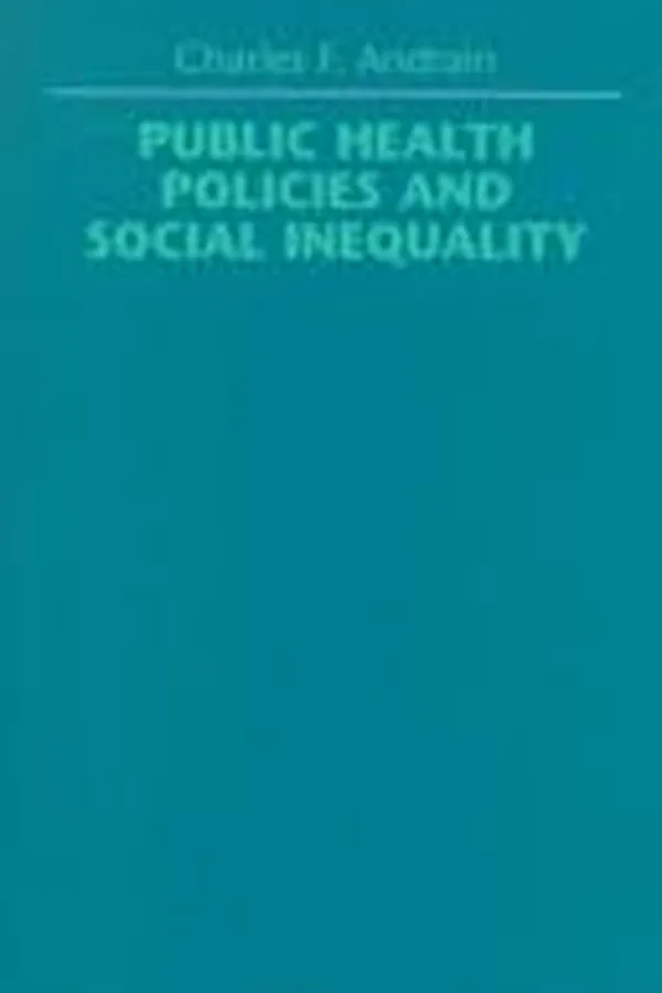Capa de Public health policies and social inequality
