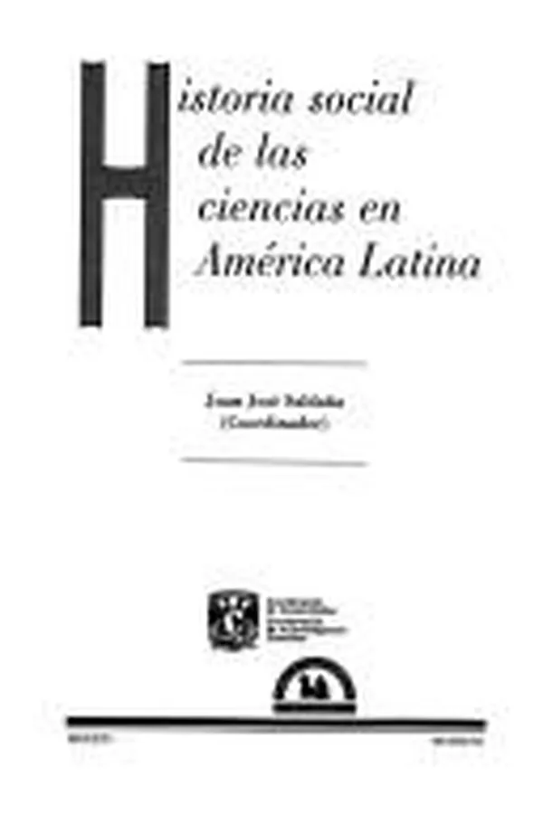 Capa de Historia social de las ciencias en América Latina