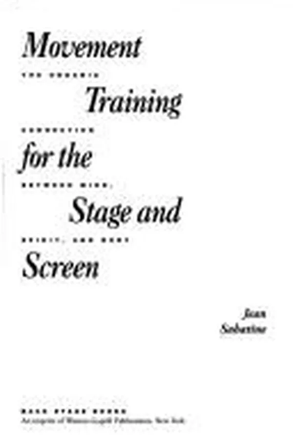 Capa de Movement training for the stage and screen