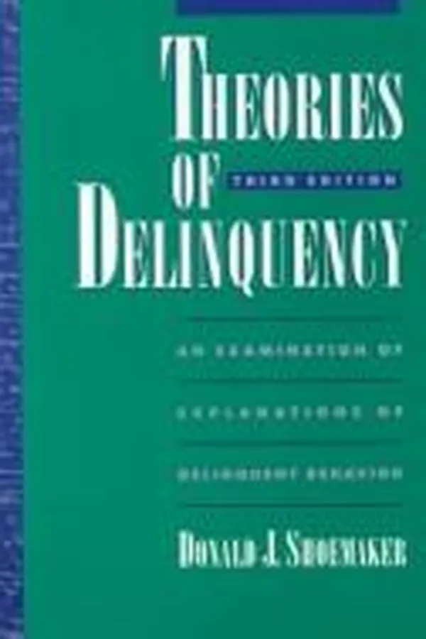 Capa de Theories of delinquency