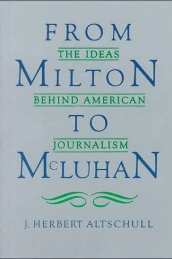 Capa de From Milton to McLuhan