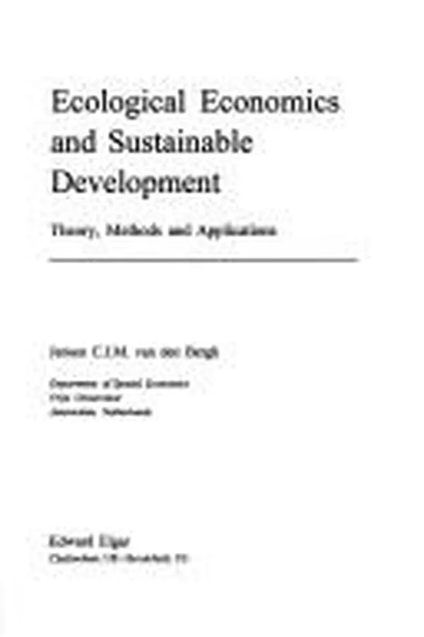 Capa de Ecological economics and sustainable development
