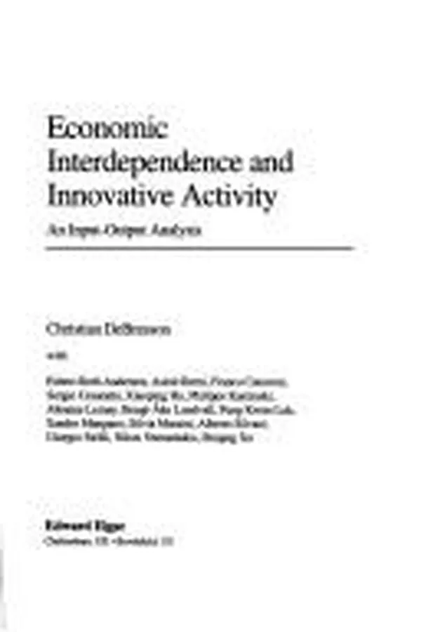 Capa de Economic interdependence and innovative activity