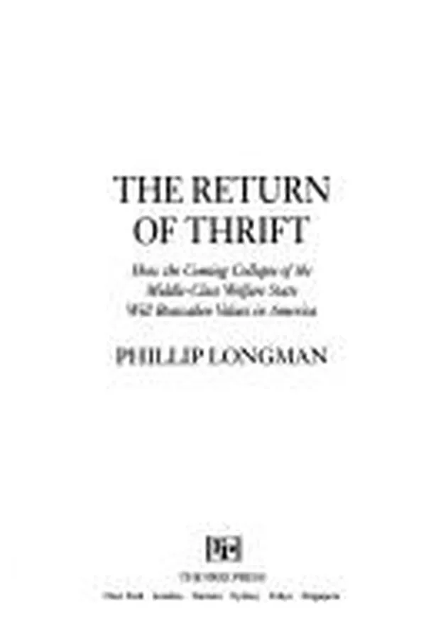 Capa de The return of thrift